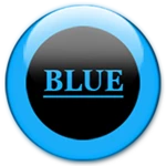 blue glass orb icon pack android application logo